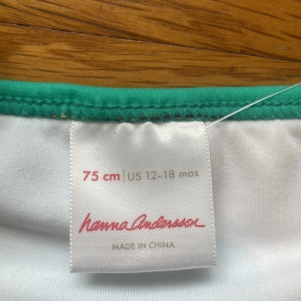 Hanna Andersson Popsicle Swimsuit top 12-18 months - Picture 2 of 3